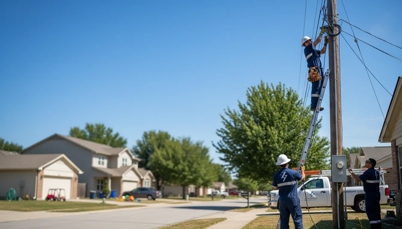 Residential electrician providing installation services in Harshaw, WI